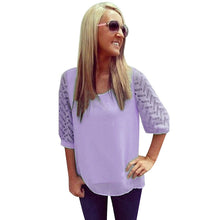 Loose Chiffon Women Blouses Tops Half Sleeve Shirt Casual Blusas Shirt Women Candy Color Blusa Feminino Camisa Feminina ELY