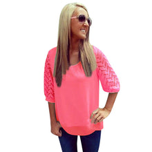 Loose Chiffon Women Blouses Tops Half Sleeve Shirt Casual Blusas Shirt Women Candy Color Blusa Feminino Camisa Feminina ELY