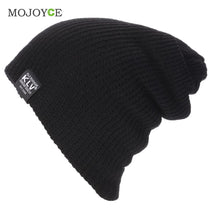 Men Slouch Slouchy Beanie Knit Skull Snowboard Cap Knitted Hats Soft Beanie Gorro Cap ELY