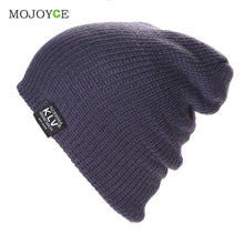 Men Slouch Slouchy Beanie Knit Skull Snowboard Cap Knitted Hats Soft Beanie Gorro Cap ELY