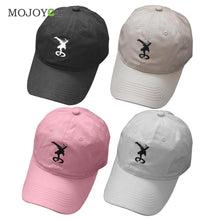 Men bboy Hip Hop adjustable Baseball Hat Cotton Snapback Hat Cap Black Stitchwork Cap ELY