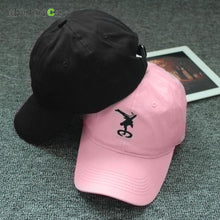 Men bboy Hip Hop adjustable Baseball Hat Cotton Snapback Hat Cap Black Stitchwork Cap ELY