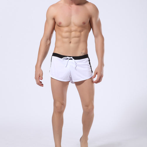 Men's Low-waist Beach Trunks Shorts Breathable Leak-Proof Slim Pants Board Shorts 1STL ELY