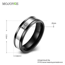 Men's Ring Simple 18K Gold-Plated Titanium Steel Rings ELY