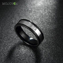 Men's Ring Simple 18K Gold-Plated Titanium Steel Rings ELY