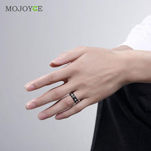 Men's Ring Simple 18K Gold-Plated Titanium Steel Rings ELY