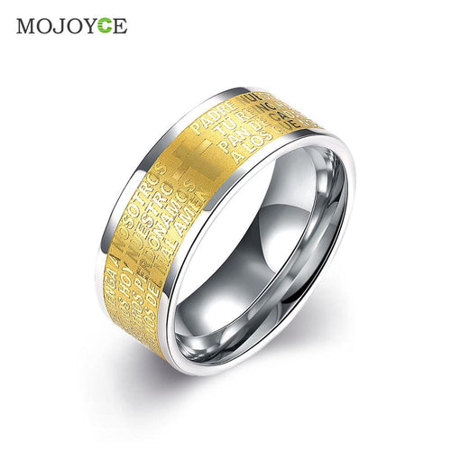 Men's Titanium Steel Finger Rings Men's Party Jewelry Vintage Rings For Men ELY