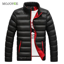 Men's Duck Down Jacket Coat Slim Short Parkas Warm Cotton Coat Thicken Jacket Plus Size Down Coat ELY