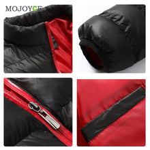 Men's Duck Down Jacket Coat Slim Short Parkas Warm Cotton Coat Thicken Jacket Plus Size Down Coat ELY