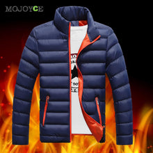 Men's Duck Down Jacket Coat Slim Short Parkas Warm Cotton Coat Thicken Jacket Plus Size Down Coat ELY