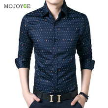 Mens Luxury Business Dress Shirt Slim Fit Long Sleeve Casual Shirt Cotton Dress Shirt Plus Size Work Wear ELY