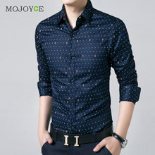 Mens Luxury Business Dress Shirt Slim Fit Long Sleeve Casual Shirt Cotton Dress Shirt Plus Size Work Wear ELY