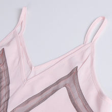 Net Yarn Crop Top Splicing Suspenders V-Neck Loose Camis Patchwork Vest Blusa Chiffon Tank Tops Crops for ELY