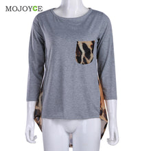 Leopard Printed Women Tops Long Sleeve T Shirt Women Tee Shirt Tops Blusa camisas femininas 1STL ELY