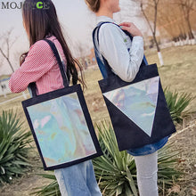 Sequins Women Handbag Canvas Handbags Briefcase Shoulder Bag Tote Women Bag Purse sac a main femme Bolsos Mujer ELY