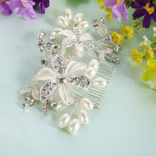Wedding Flower Party Bridal Hairwear Tiara Crystal Flower Party Bridal Hair Jewelry Hair Combs Tiara 1STL ELY