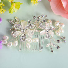 Wedding Flower Party Bridal Hairwear Tiara Crystal Flower Party Bridal Hair Jewelry Hair Combs Tiara 1STL ELY