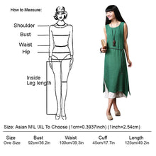 Women Long Party Dress Linen Cotton Plus Loose Sleeveless Dresses One Size 1STL ELY