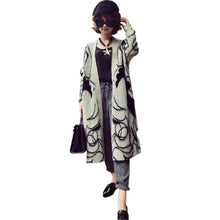 Women's Long Knitted Cardigan Loose Casual Sweater Lady Jacket Coat ELY