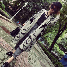 Women's Long Knitted Cardigan Loose Casual Sweater Lady Jacket Coat ELY