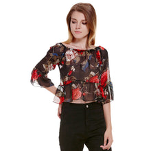 Off Shoulder Floral Print Women Blouses Tops Long Sleeve Chiffon Shirt Women Blusa Plus Size blusas femininas ELY