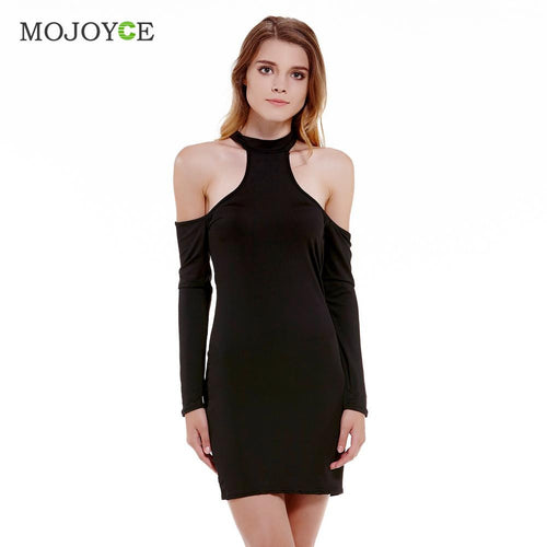 Off Shoulder Women Dress Vestido Long Sleeve Bodycon Bandage Cotton Blend Party Club Sexy Dress Vestido De Festa ELY