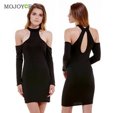 Off Shoulder Women Dress Vestido Long Sleeve Bodycon Bandage Cotton Blend Party Club Sexy Dress Vestido De Festa ELY