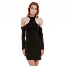 Off Shoulder Women Dress Vestido Long Sleeve Bodycon Bandage Cotton Blend Party Club Sexy Dress Vestido De Festa ELY