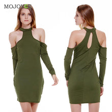 Off Shoulder Women Dress Vestido Long Sleeve Bodycon Bandage Cotton Blend Party Club Sexy Dress Vestido De Festa ELY