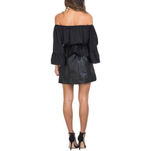 Off Shoulder blouse tops Eleastic Waist Long Sleeve Women tops Blusa Feminino Slash Neck Women Shirt Flare Sleeve Blusas ELY