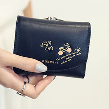 PU Faux Leather Women Small Wallet Letter Print Card Holder Zip Coin Purse Clutch Coins Wallet Purses Pockets1STL ELY
