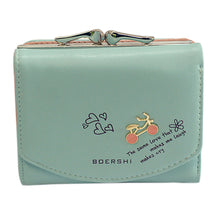 PU Faux Leather Women Small Wallet Letter Print Card Holder Zip Coin Purse Clutch Coins Wallet Purses Pockets1STL ELY