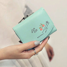 PU Faux Leather Women Small Wallet Letter Print Card Holder Zip Coin Purse Clutch Coins Wallet Purses Pockets1STL ELY