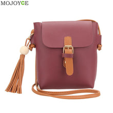 PU Leather Barrel Women Bag Tassel Belt Leisure Shoulder Crossbody Bag Tassel Bucket Handbags Tote Satchel Brand Bolsa ELY