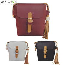 PU Leather Barrel Women Bag Tassel Belt Leisure Shoulder Crossbody Bag Tassel Bucket Handbags Tote Satchel Brand Bolsa ELY