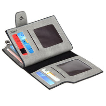 PU Leather Wallet Women Men Button Hasp Clutch Case Purse Holder Carteira Feminina Wallet Women Luxury Brand ELY