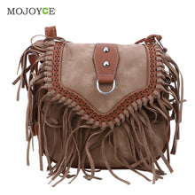 PU Leather Women Bags Retro Tassels Leisure Handbag Shoulder Bags Handbags Women Famous Brands Bolsa Feminina Clutch ELY