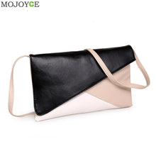 Patchwork Envelope Bag Clutch Handbag Womens Bags Shoulder Bag PU Leather Women Messenger Bags CrossBody Bolsa Feminina ELY