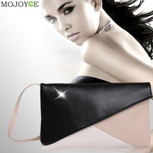 Patchwork Envelope Bag Clutch Handbag Womens Bags Shoulder Bag PU Leather Women Messenger Bags CrossBody Bolsa Feminina ELY