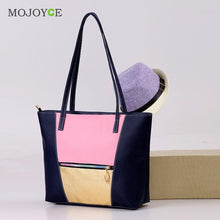 Patchworking PU Women Bag Shoulder Tote Big bags handbagsWomen Leather Handbags Women Famous Brands Bolsa Feminina ELY