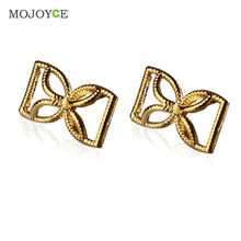 Popular Korean Style Gold Filled Ear Stud Piercing Alloy Earrings 1STL ELY