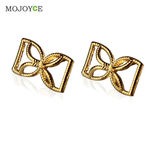 Popular Korean Style Gold Filled Ear Stud Piercing Alloy Earrings 1STL ELY