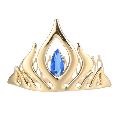 Princess Girls Crown For Children Cosplay Headwear GoldBlue Crowns Beautiful Headhand Hair Accessary ELY