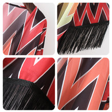 Printed Cardigan Tassel Fringe Kimono Cardigan Women Long Printed Shirts Chiffon Kimono Women Blouses Blusa Feminino ELY