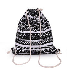 Printing Canvas Drawstring Backpack Vintage College Students School Bagpack Girls Mochila Feminina Bag 1STL ELY