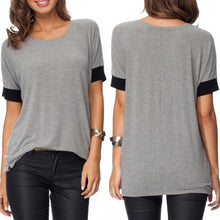 Pure Color Loose T-Shirt Women Leisure O-Neck Blusa Cropped Camiseta Feminina Tee Shirt Femme Women Tops 1STL ELY