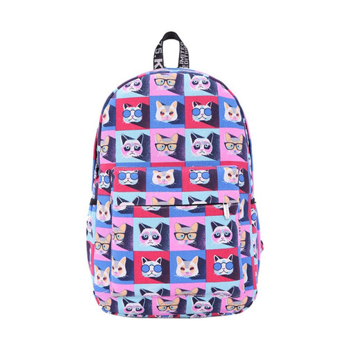 Retro Printing Graffiti Backpack College Wind Many Cat Backpack School Bags Cat Backpack Mochila Feminina 1STL ELY