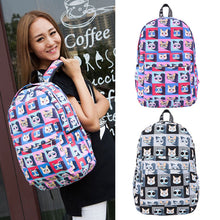 Retro Printing Graffiti Backpack College Wind Many Cat Backpack School Bags Cat Backpack Mochila Feminina 1STL ELY