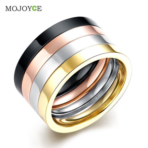Ring Stainless Steel Gold Mens Ring Jewelry Cool Party Jewelry ELY