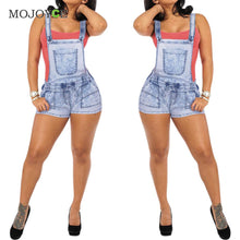 Ripped Denim Jumpsuit Women Hole Jeans Shorts Playsuit Casual Overall Romper Bodysuit Combinaison Short Femme 1STL ELY
